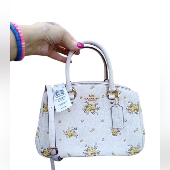 NWT Coach Floral Savannah Small Cossbody Carryall $498 - NO CALLOUTS - Picture 7 of 16